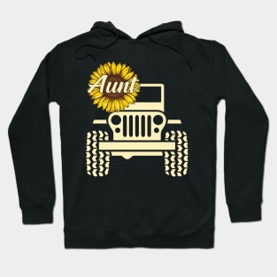 Jeep Sunflower Jeep Aunt Jeep Women Hoodie